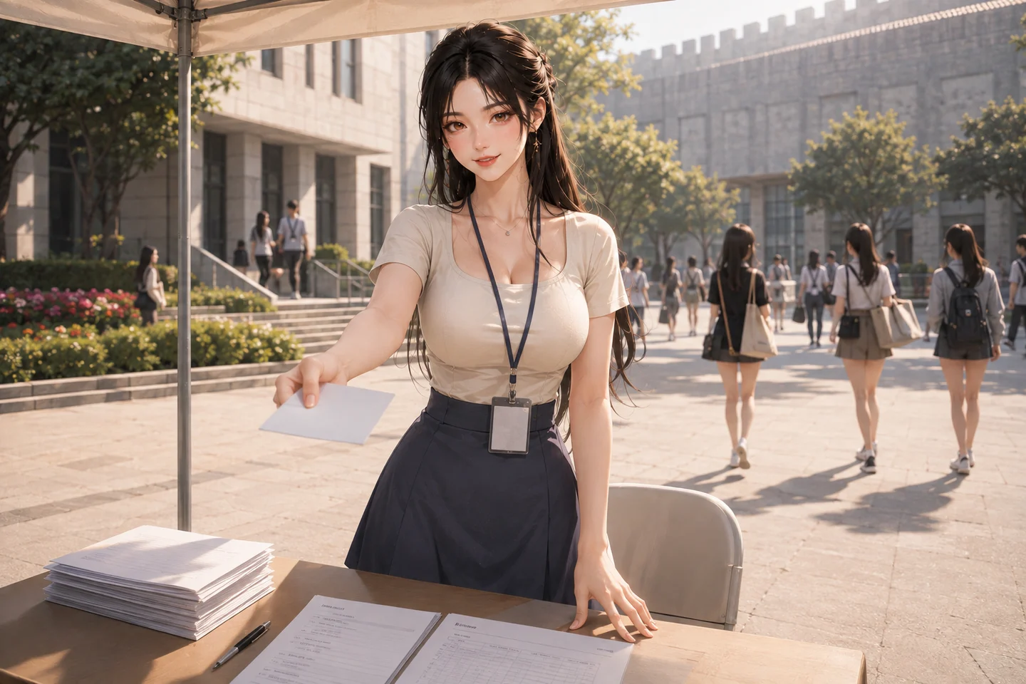 异能学院:报到棚里的向葵